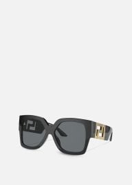 Versace Womens Greca Sunglasses in black Versace US at Versace